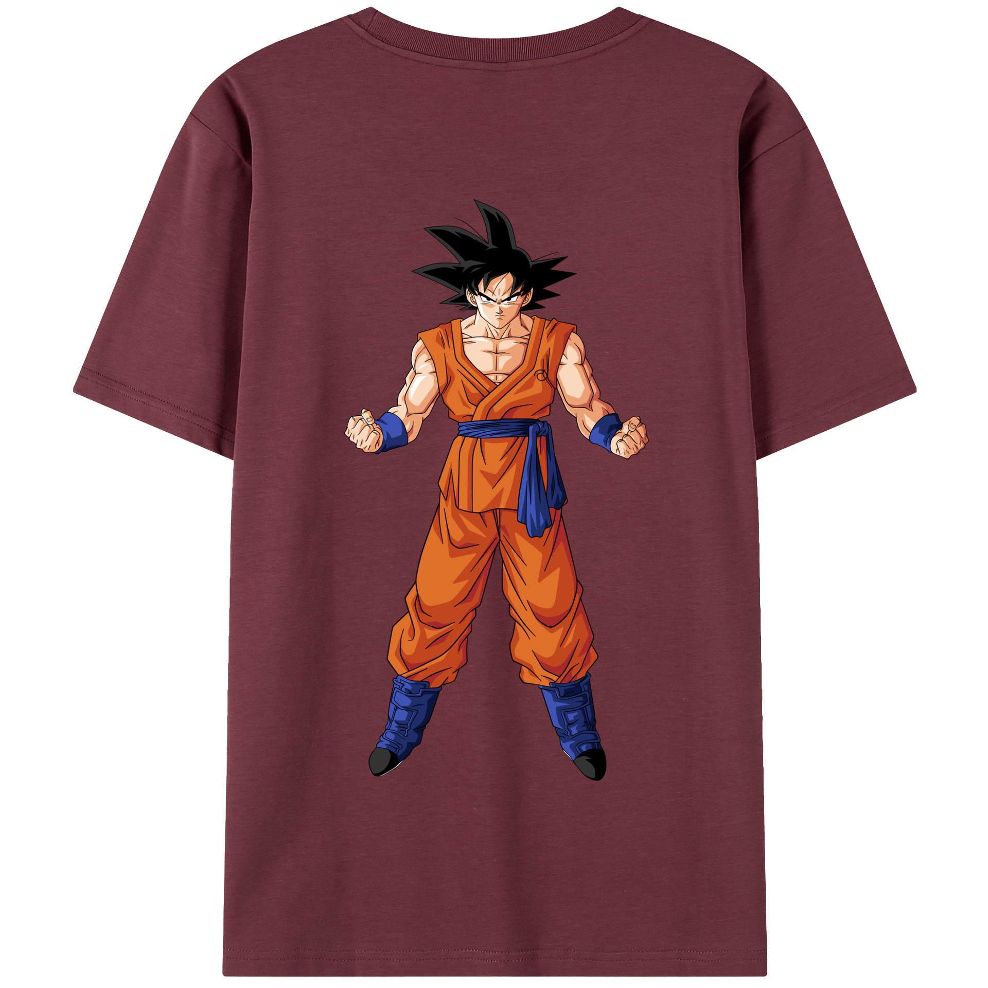 （画像用） ドラゴンボール 孫悟空（そん ごくう）Son Goku カカロット DRAGON BALL Kakarotto 綿100％半袖Tシャツ（背面プリント）